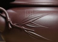 《禪竹壺》宜興紫砂壺助理工藝美術師手工名家家用禮品茶具套裝紫泥