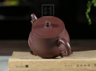 《秀竹壺》宜興名家紫砂壺助理工藝美術師手工紫泥泡茶壺茶具家用套裝