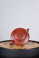 《虛扁》宜興紫砂壺助理工藝美術師全手工大紅袍泡茶壺虛扁茶具