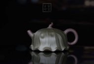 《荷葉》宜興名家紫砂壺工藝美術(shù)師手工民國(guó)綠，紫泥功夫茶具茶壺家用