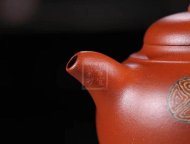 《獅韻》紫砂壺全手工茶壺老師小紅泥，絞泥（段泥、紫泥、綠泥等）壺