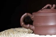 《竹節(jié)壺》宜興紫砂壺助理工藝美術(shù)師手工竹節(jié)壺紫泥