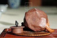 《一葉知秋》宜興紫砂壺工藝美術師手工段泥創新壺壺茶具泡茶壺