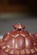 《金龜出海》宜興紫砂壺高級工藝美術師純手工底槽青創(chuàng)新壺茶壺紫砂茶具
