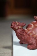 《金龜出海》宜興紫砂壺高級工藝美術師純手工底槽青創(chuàng)新壺茶壺紫砂茶具