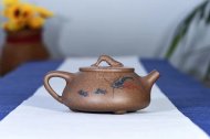 《蝦趣石瓢》宜興青段泥紫砂壺實力派名家全手工石瓢茶壺
