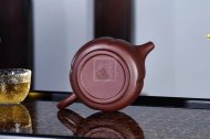 《瓜菱壺》宜興紫砂壺純手工高級工藝美術師功夫茶壺紫茄泥