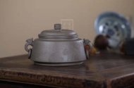 《汲古茶倉(cāng)矮》宜興紫砂壺名家全手工茶壺名師單益芳老師青段