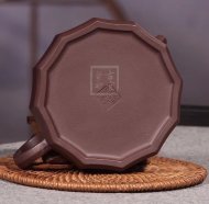 《井泉》宜興高級工藝美術師手工半月紫砂壺茶壺茶具紫泥