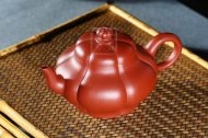 《菱韻花香》宜興紫砂菱花壺手工高級工藝美術師泡茶壺茶具大紅袍