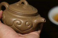 《仿古如意》宜興紫砂壺助理工藝美術師手工頂級蟹殼青茶壺泡茶具仿古如意