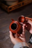 《梨形》宜興紫砂壺實力派名家純手工朱泥泡茶壺梨形茶具