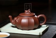 《封侯拜相》宜興紫砂壺高級工藝美術師純手工泡茶壺茶具底槽青創新壺