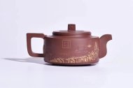 《萬里長城》宜興黃龍山清水泥紫砂壺茶具