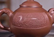 《鳳鳴》宜興紫砂壺黃龍山清水泥紫砂壺紫砂壺