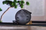 《三足漢韻》原礦黑鐵砂宜興紫砂壺純全手工名家功夫泡茶壺茶具套裝