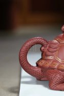 《金龜出海》宜興紫砂壺高級工藝美術師純手工底槽青創(chuàng)新壺茶壺紫砂茶具