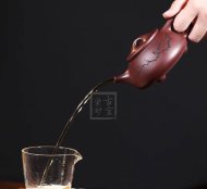 《景舟石瓢》宜興紫砂壺實力派名家手工紫泥石瓢茶壺茶具