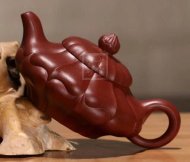 《合菱》宜興紫砂壺工藝美術師全手工大紅袍泡茶壺合菱茶具