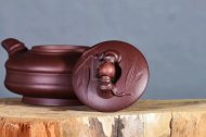 《時(shí)來運(yùn)轉(zhuǎn)》宜興純實(shí)力派名家全手工紫泥紫砂壺茶具