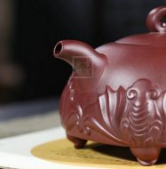 《福臨門(mén)》宜興高級(jí)工藝美術(shù)師手工紫砂壺全手工底槽青泡茶壺
