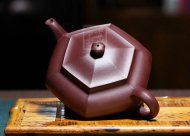 《六方》宜興紫砂壺工藝美術師純手工紫泥泡茶壺六方茶具