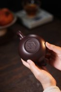 《大度》宜興工藝美術(shù)師手工創(chuàng)新壺紫砂壺茶壺茶具紫泥