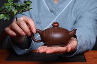 《一團和氣》宜興紫砂壺全手工泡茶壺工藝美術師大師紫泥